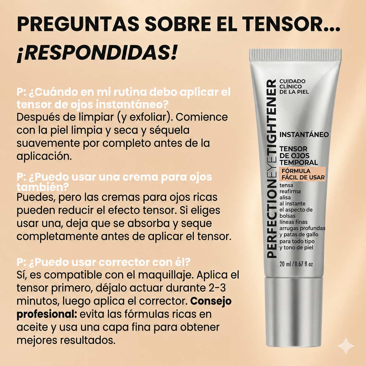 Gel tensor rejuvenecedor de ojos - LamloraLift