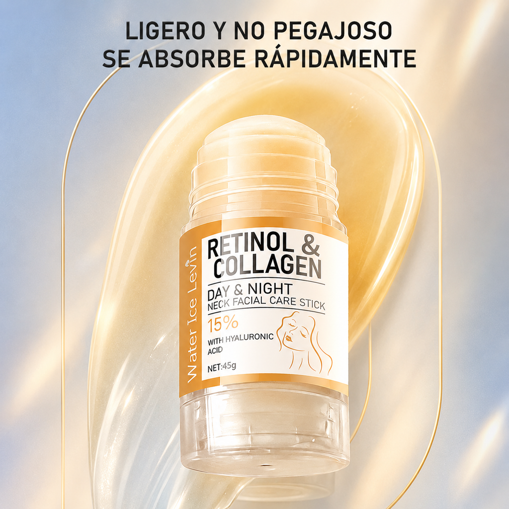 Stick Antiarrugas Retinol y Colágeno para Cuello y Rostro - LamloraStick