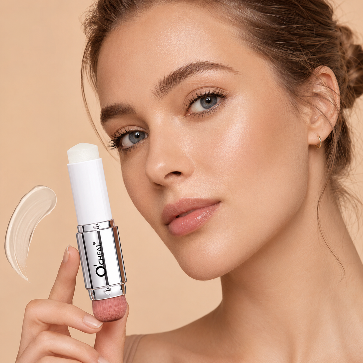 Base de Maquillaje en Stick 2 en 1 Adaptable al Tono de Piel