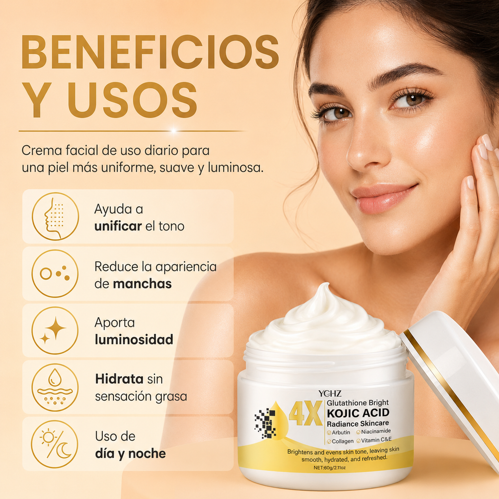 Crema Antimanchas con Ácido Kójico para Tono Uniforme